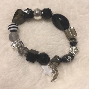 Glass beaded bracelet.